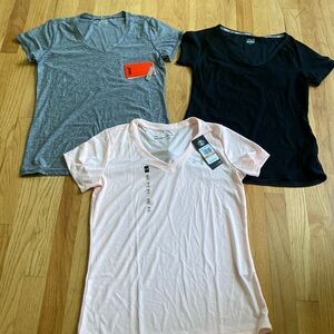 Yoga Fitness Exercise Athletic V neck Tees size Small